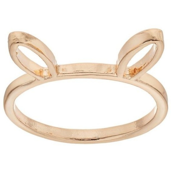 SOLD OUT - LC Lauren Conrad Gold Rabbit Bunny Ring - Picture 1 of 8